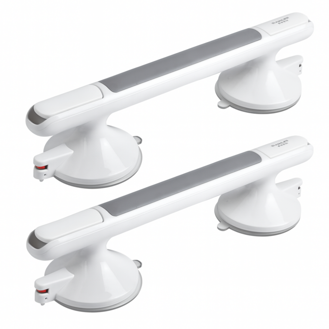 유니팡 무타공 화장실 냉장고 유리창 문고리 안전 손잡이, 2개