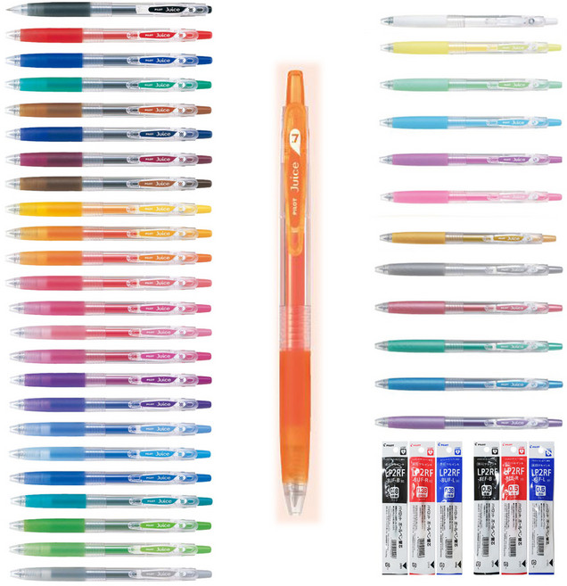 파이롯트 쥬스 젤잉크펜 0.38mm 0.5mm 0.7mm, 0.38mm-24색, 블루블랙BB