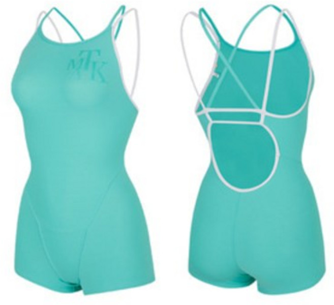 티막[NC부천점] 여성 플레이어스 에어누디 1부 반신 여성 수영복 EKP1002-LGR(라이트그린)