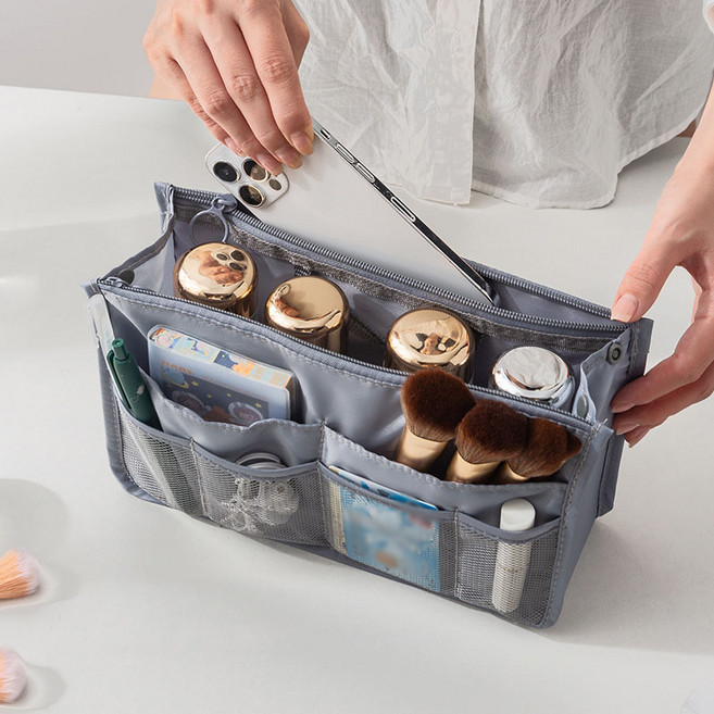 NSION 대용량 지퍼 이너백 정리 파우치 백인백 가방속정리