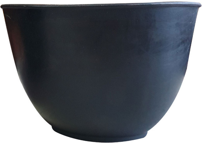 고무그릇 (사이즈-대) 고무볼 석고볼 석고가루 믹싱, 블랙, 1세트