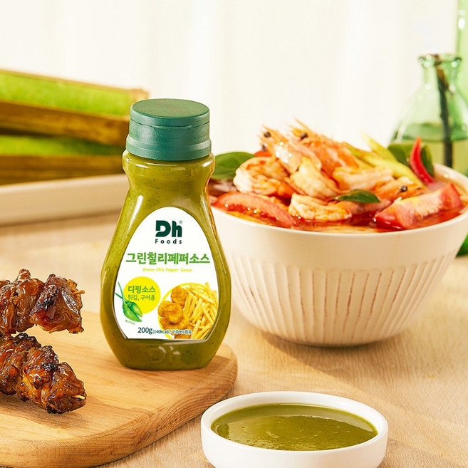 DH푸드 그린칠리페퍼소스, 200g, 1개
