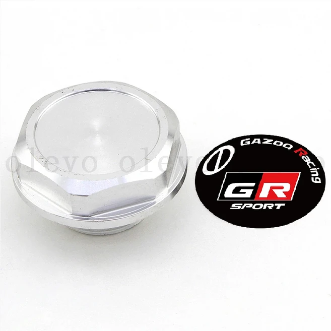 알루미늄 자동차 엔진 오일 캡 GR 스포츠카 연료 탱크 필러 기계 커버 Toyota Rav4 시리즈
