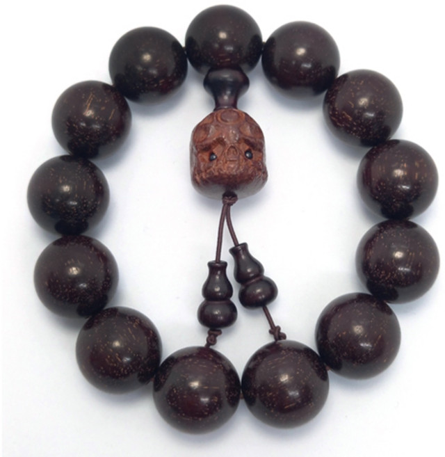 차량용 고급 벽조목 건강 기원 행운 불교 염주 TQ128Z, 1개