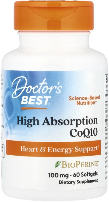 Doctor's Best 고흡수율 CoQ10 소프트젤 60정, DoctorsBest고흡수율CoQ10소프트젤60정, 1개 - 쿠팡