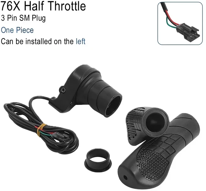 스쿠터 E 트위스트 36V 스로틀 72V 48V 60V 158X 자전거 부품 변환 24V 전기 오른쪽 WUXING 핸들, SM Plug, 1개