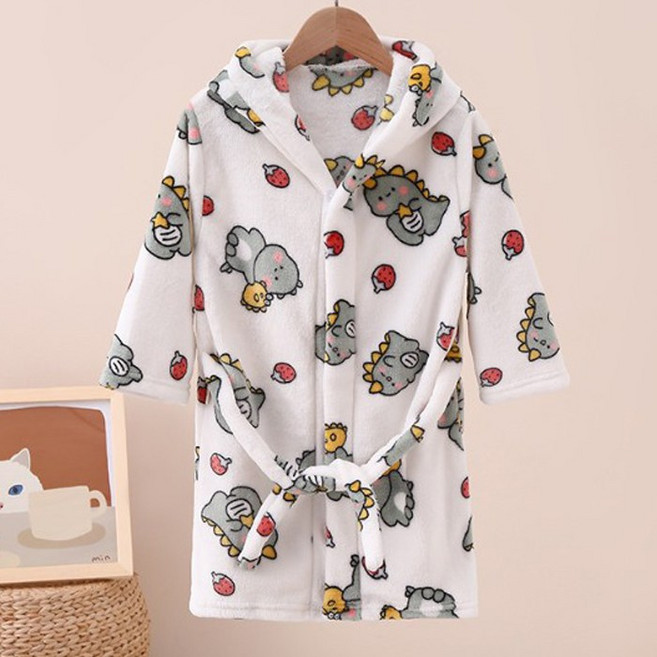 [앙디] W가운 극세사로브 (W456)_주니어 아동복 남아 여아 목욕 비치타월 잠옷