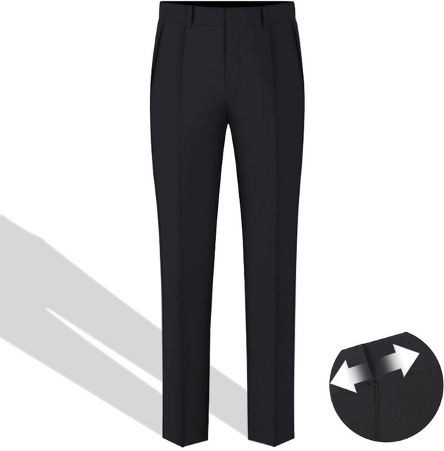 남자 여름 정장바지 스판 구김없는 시원한 여름바지 허리 히든밴딩 남성 슬랙스 바지 빅사이즈