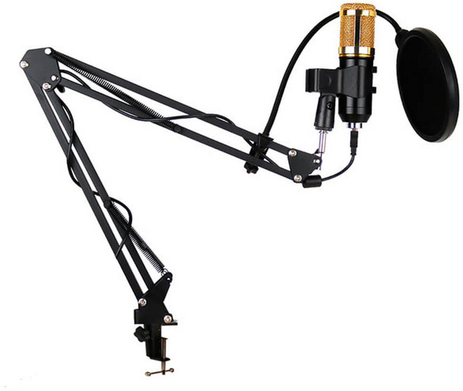 컴썸 USB 콘덴서마이크 세트, MIC-600, 골드