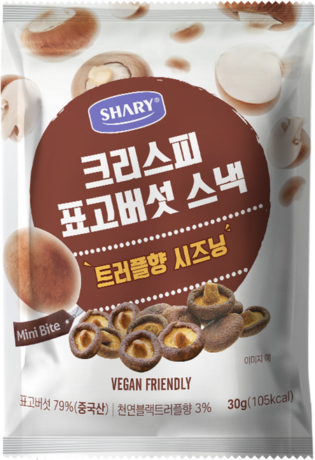 쉐리 크리스피 트러플 표고버섯 과자, 1개, 30g