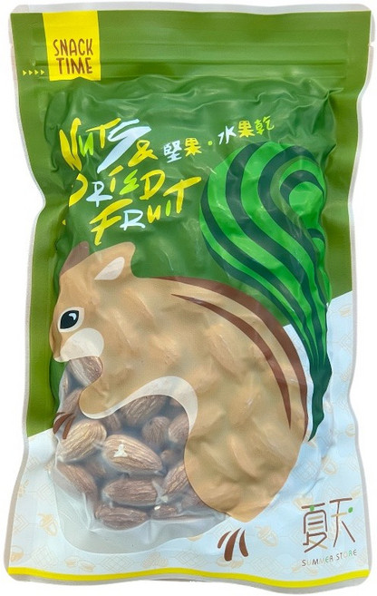 低溫素燒原味杏仁果 NP23-25規格 (300克) 真空小包裝, 1個