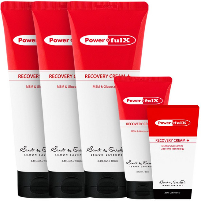 파워풀엑스 리커버리크림 플러스 350ml 100mlx3+30ml+20ml(10mlx2ea)/ 파워풀크림/ 스포츠크림, 100mlx3+30ml+20ml(10mlx2ea)