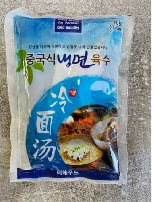혜혜푸드 연변 냉면육수, 10개, 310ml