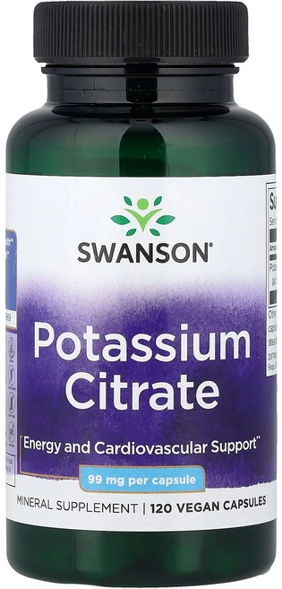 스완슨 Swanson 구연산칼륨 99mg 베지 캡슐 120정122239원산지:기타, 1 - 쿠팡