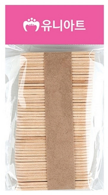 아이스크림 막대 유니아트 나무막대 하드바 미니 원목, 1봉
