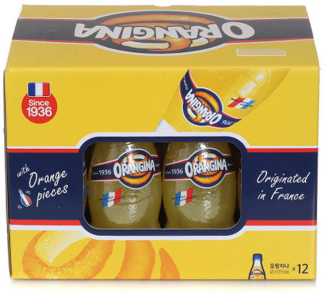 오랑지나 스파클링, 420ml, 12개