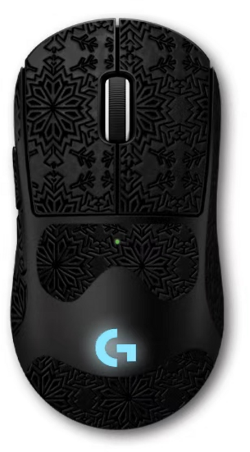 라나야 로지텍 PRO X SUPERLIGHT 2c 마우스 그립테이프 풀커버, 1개, 블랙