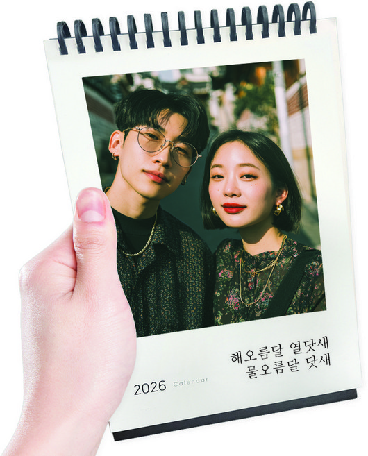 포토 달력 제작 탁상달력 사진캘린더 주문제작 착칵포토 달력, 1개