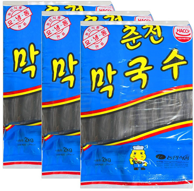 [퀴클리몰] 농민식품 춘천 막국수, 3개, 2kg