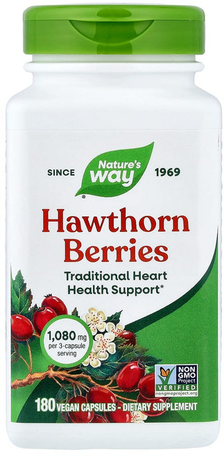 네이처스웨이 산사나무 열매 510 mg 베지 캡슐 180정, NWY15338, 1개