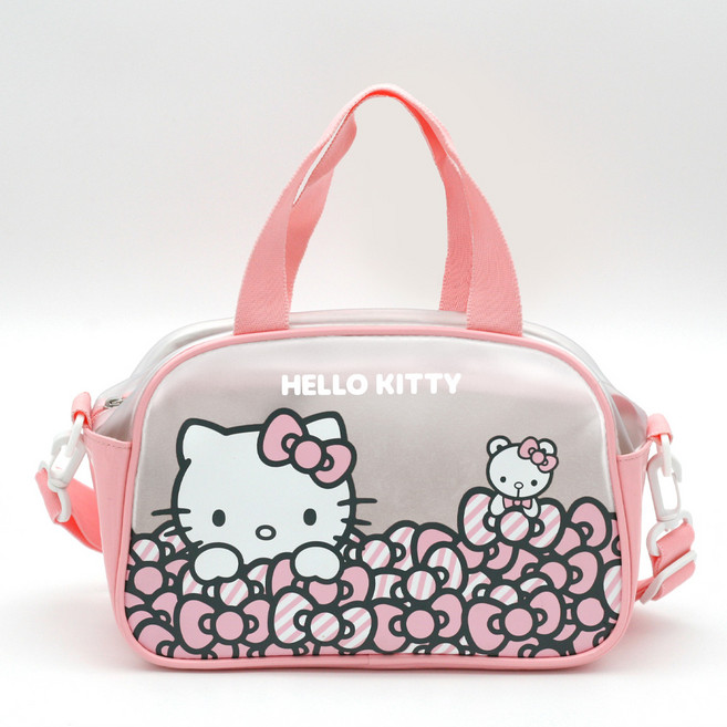 헬로키티 반투명 리본 토드 크로스 비치백 수영가방 KTT-XC01P
