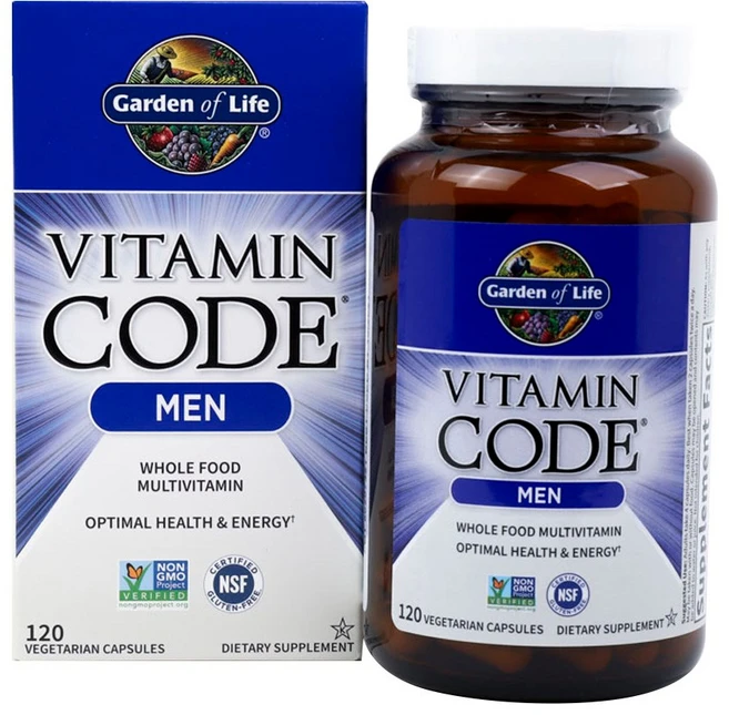 Garden of Life 비타민 코드 맨스 멀티 베지테리안 캡슐, 1개, 120정 - 쿠팡