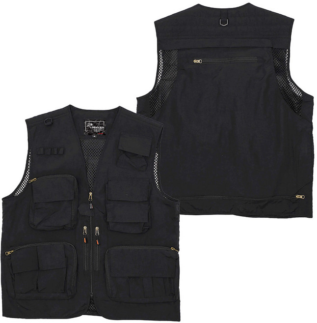 [덴버] 멀티 작업조끼 아웃도어 낚시 캠핑 배달용 경량 메쉬 베스트 VJK002_VEST