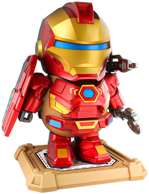 카피바라 아이언맨 뉴타입 변신 피규어 장난감 아이언바라 패키지 자석 마그네틱 컬러박스 3D 출력 조립 세트 Ironbara Capybara Iron Man, 1개