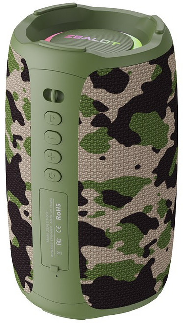 고화질 사운드 블루투스 스피커 휴대용 무선 IPX5 방수 시네마 품질 서브 우퍼 20W 고출력 파란색, 03 육군 녹색