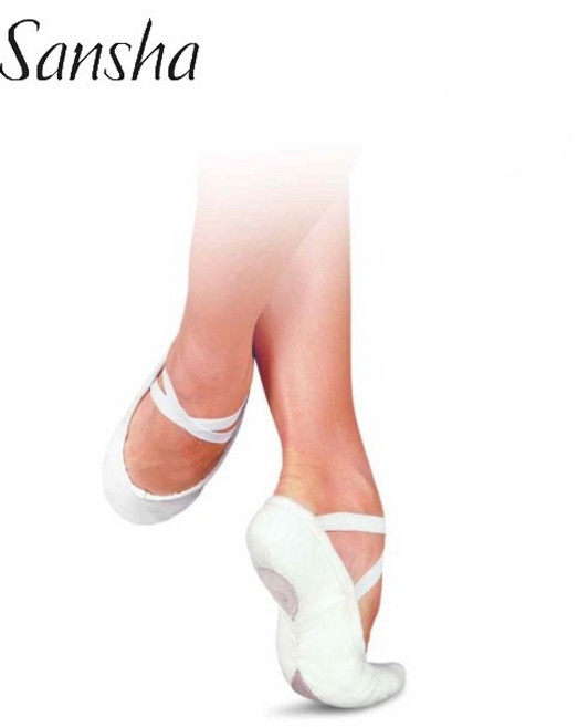 샨샤 PRO 1C 발레 슈즈 (WHITE), 235 (7), 넓은볼 (W)