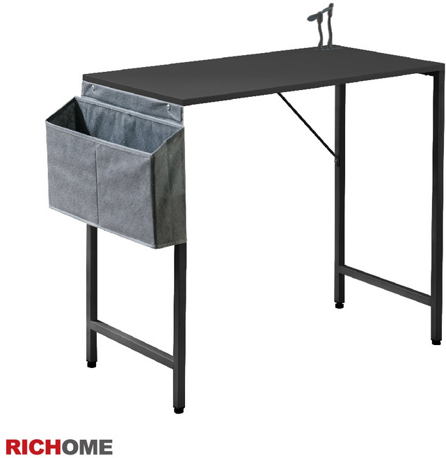 RICHOME 收納工作桌, 黑色