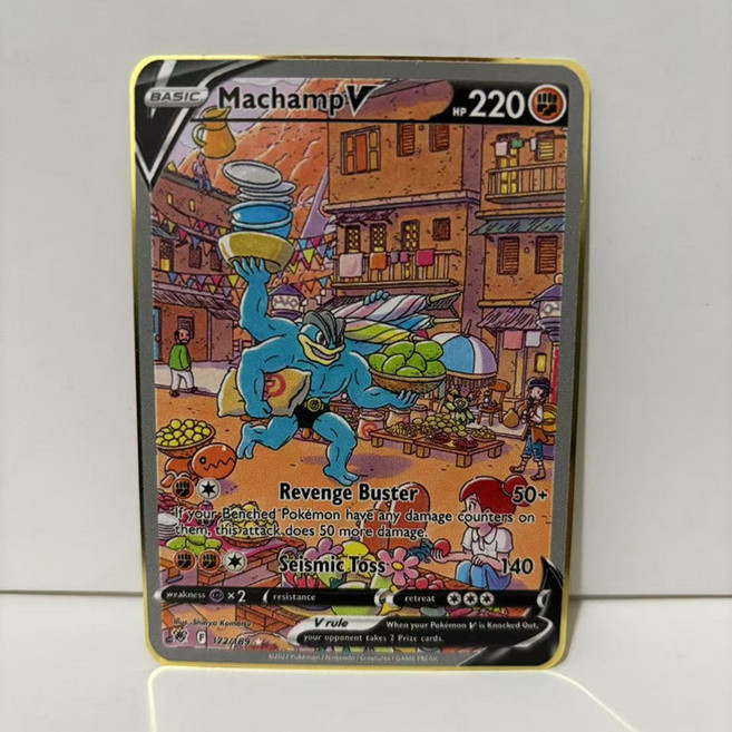 寶可夢金屬卡牌 精選組 含 阿爾宙斯 帝牙盧卡 帕路奇犽 朱紫ex VSTAR, 怪力  V, 1個