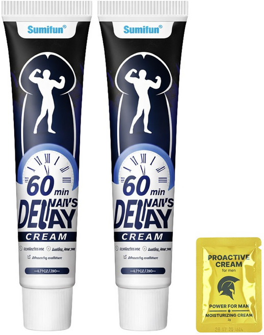 오리지날 남성용 60분 롱맨즈 크림 Original man's 60min long FORCE cream, 2개, 20g