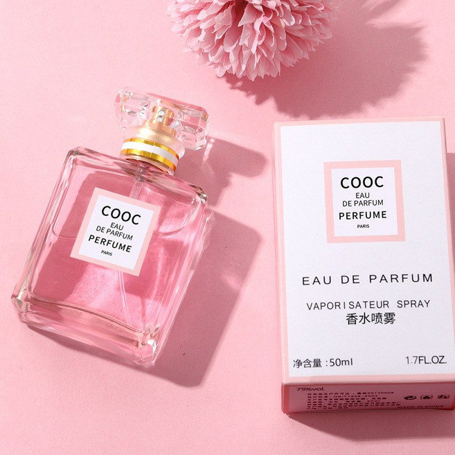 COOC 淡香水 50ml 持久留香 男女適用, 1個, COOC 粉 50ml