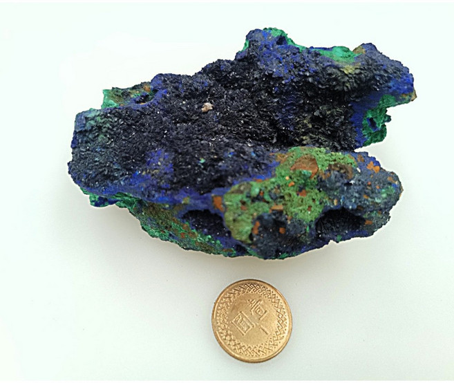 藥魂 藍銅礦原礦孔雀石組合, 1個