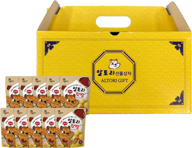 [알토리] 100% 국산 맛밤 선물세트, 50g, 10
