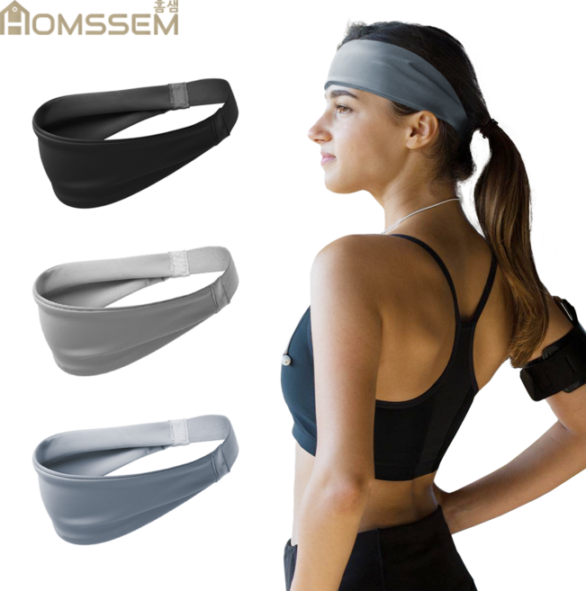 홈샘 남여공용 다양한 색상 스포츠 땀흘림방지 헤어밴드, B 세트, 1개