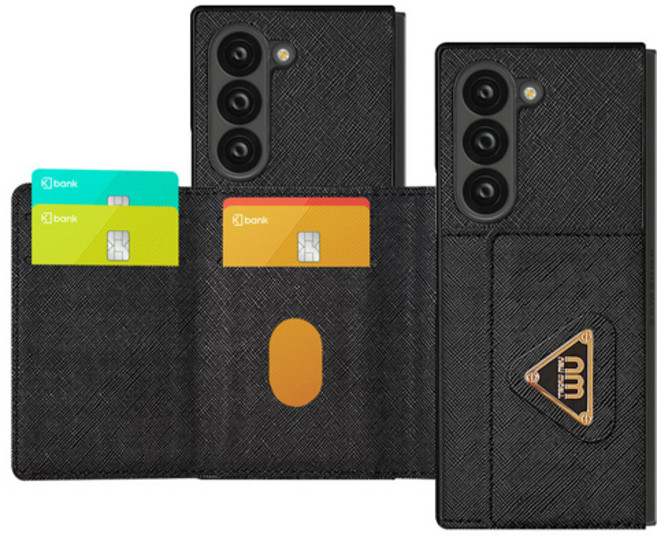 뉴미셀 아픽스 2단 카드수납 핸드폰 케이스 삼성 갤럭시 Z폴드 Z폴드6 Z폴드5 Z폴드4 핸드폰 커버