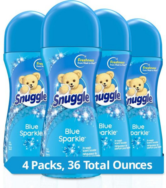 스너글 향 쉐이크 인워시 부스터 비드 블루 스파클 9온스4팩, 4개, 255g