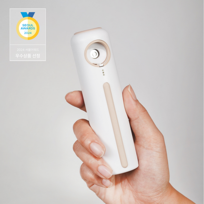 솔루셔너 닥터아이 눈 가습기 안구 촉촉 건조 관리 미스트기, 화이트