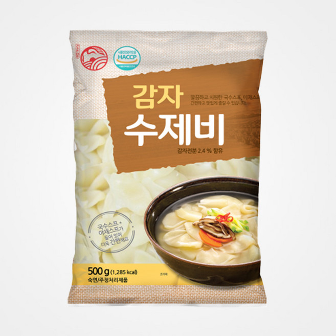 [송학식품] 감자수제비, 1개, 500g