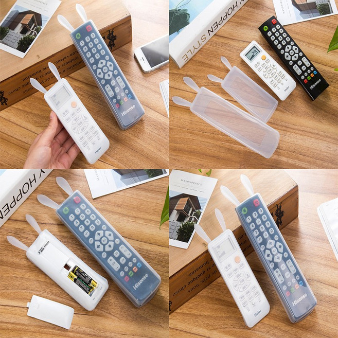 리모콘 커버 케이스 야광 리모컨 실리콘케이스 보호, 투명토끼-소형, 1개