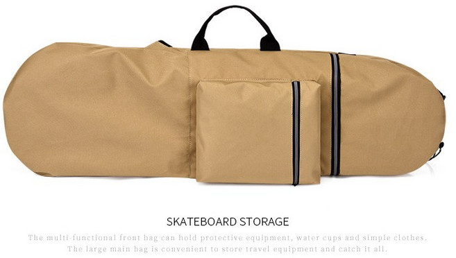 이세상아이템 롱핀 케이스 프리다이빙 핀 가방 백팩 더블백 오리발 스케이트 보드 롱보드, 카키