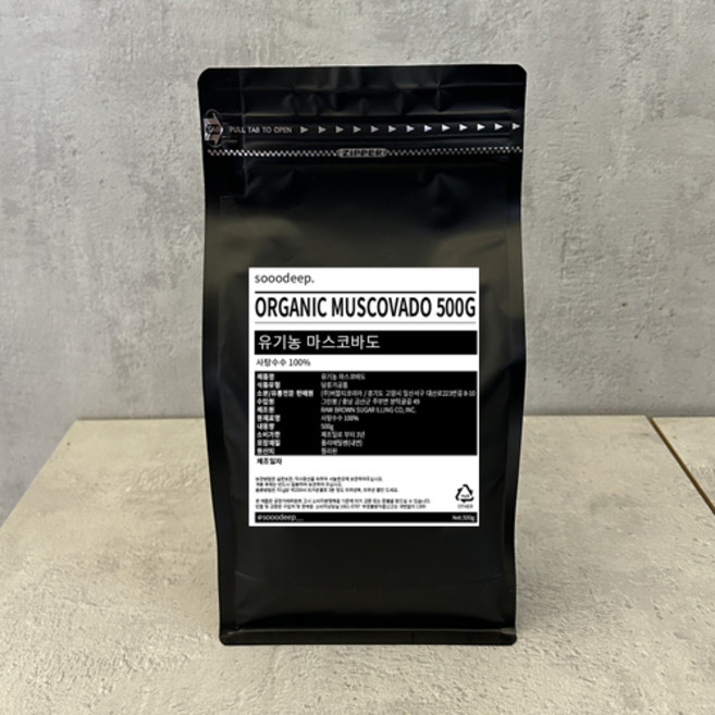 SODP 마스코바도 설탕 500g 진한 냉침 밀크티 만들기, 1, 1개