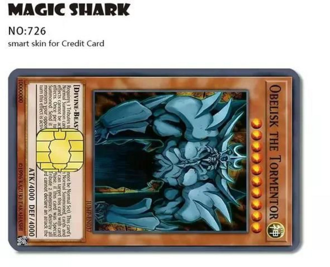 유희왕 삼환신 푸른눈의 백룡 교통 체크 은행 기후동행 카드 스티커 굿즈, J, J