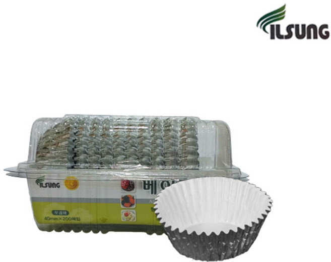 일성 베이킹컵 원형 40mm 200매 1개