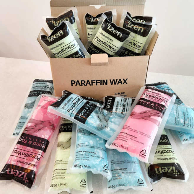 아이젠 파라핀 치료기 X 의료용 손 발 테라피 찜질 왁스, 6개, 프리미엄 블루 왁스6개