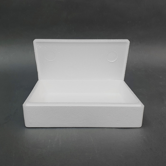 직사각 낮은형 1호 스티로폼박스 아이스박스 포장박스 외경 301X204X77mm, 12개