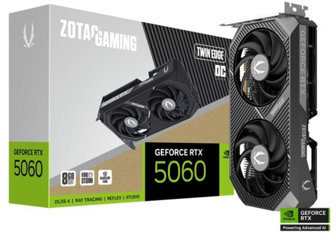ZOTAC GAMING 지포스 RTX 5060 Twin Edge OC D7 8GB
