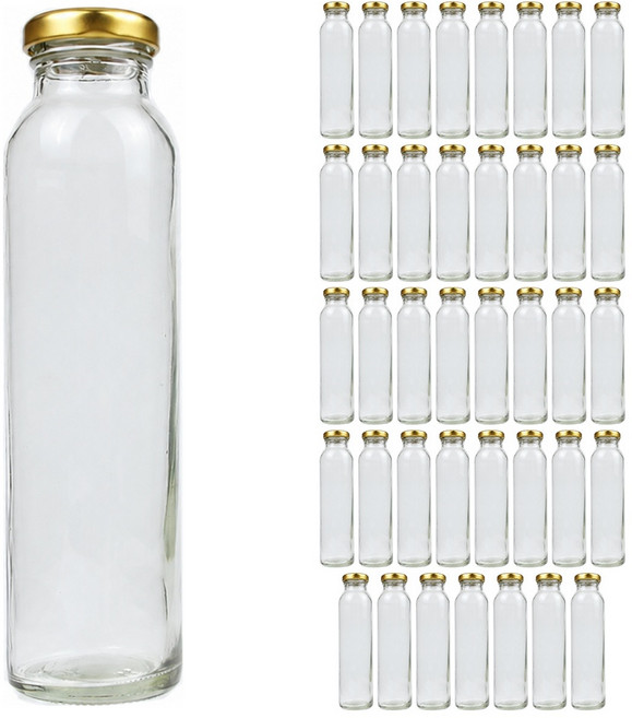 공병상회 일자음료 유리병 1박스 골드캡, 300ml, 40개